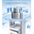 27.5'' H x 17.7''Utility Cart(Grey&White)-125328184