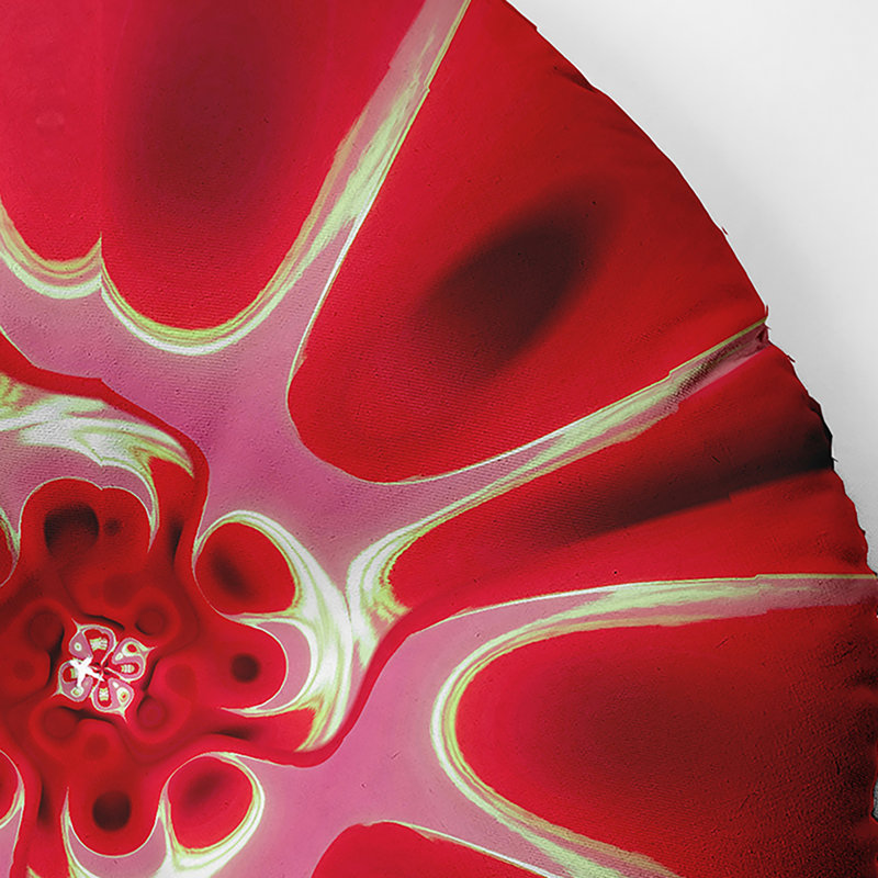Abstract Reversible Throw Pillow, 30" x 30"