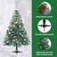 150 Cm H Artificial Christmas Tree inclued Stand Green 150 LED Lights and Ball Ornaments
