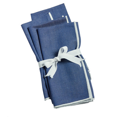 Color Pop Napkin Set Of 4 Blue Multi Cotton Everyday