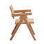 Chaise d'appoint Velentina (ensemble de 2), rotin et finition naturelle