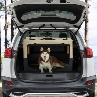 Foldable Dog Shelter - Fabric, 3 Door Design, Easy To Install Breathable Pet Rest Area Foldable, Relaxing Environment