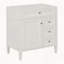 Meuble-lavabo de salle de bain de 30 po sans lavabo supérieur, armoire de rangement moderne avec 2 tiroirs et un tiroir rabattable (BASSIN INCLUS)-112605952