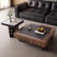 Table basse en noyer