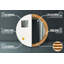 Huldar Glass Flat Wall Mirror