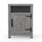 Farmhouse Nightstand With A Cabinet And Open Compartment-821751237