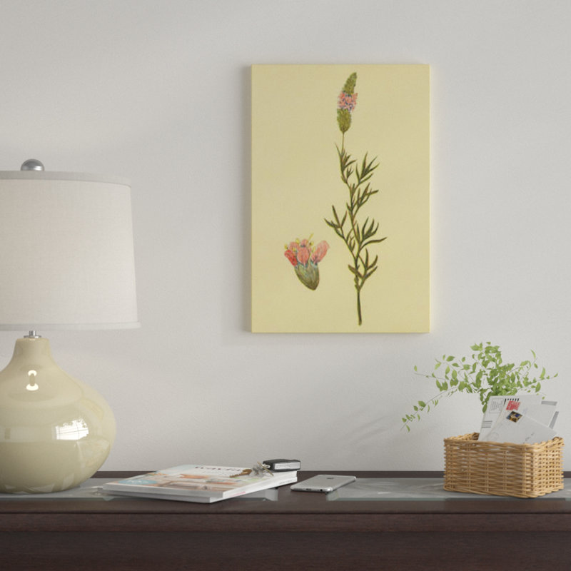« prairie trèfle », impression sur toile, H 12 po x l 8 po x P 0,75 po, Pas de tapis, Toile tendue