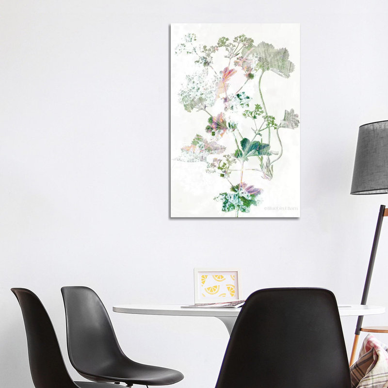 Boho Geranium Botanical by Bluebird Barn - Wrapped Canvas Painting, 101.6 cm H x 66.04 cm W x 3.175 cm D