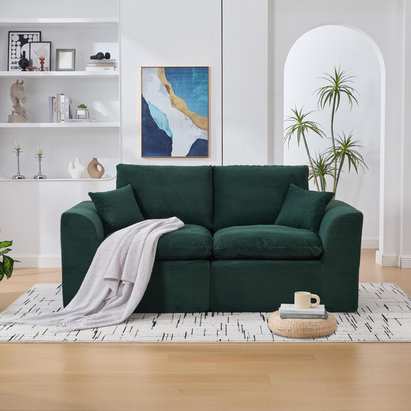 Canapé modulaire Boneless, Émeraude