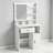 Vanity desk, Makeup Vanity with Mirror, Makeup Table with 1 Drawer, Makeup Vanity Table Set for Bedroom