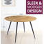 Antigua Round Metal Base Dining Table