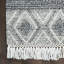 Tapis Leibowitz géométrique gris tissé à la main et fait à la main-64107203