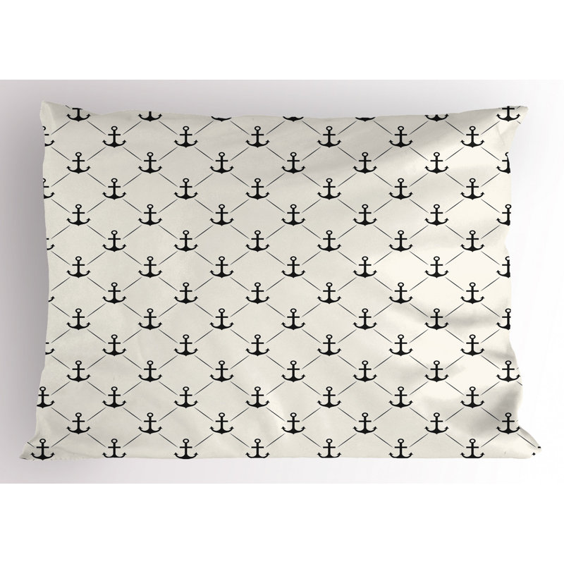 Retro Polyester Geometric Sham Set, Queen