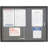 Enclosed Cabinet Fabric Small - 2' - 4' Bulletin Board