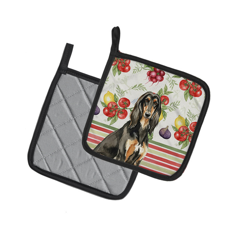 Paire de porte-casseroles noirs et brun clair