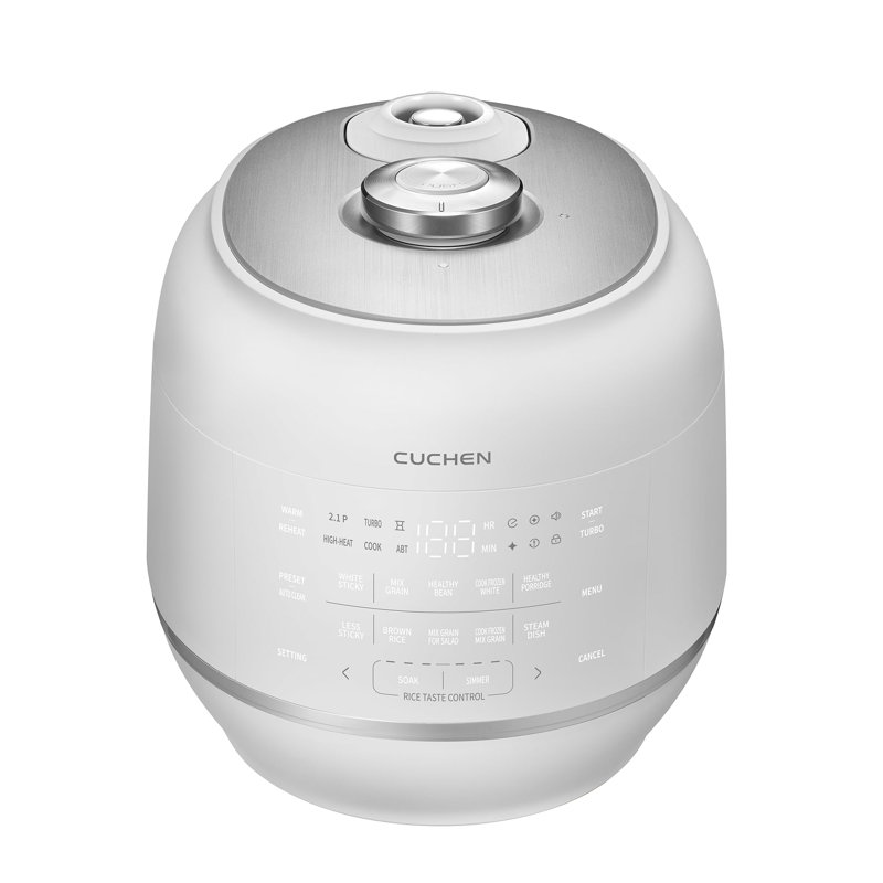 CUCHEN CRT-RPK0670WUS 6 CUP (1.14 quarts): 6 person serving / per use, 2.1 Ultra High-Pressure Induction Heating Rice Cooker 6 Cup (Uncooked), Made in Korea