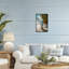 «Blue Surfboard Coastal Blur», estampe numérique, design par LSR Design Studio-1427654238-1427654237