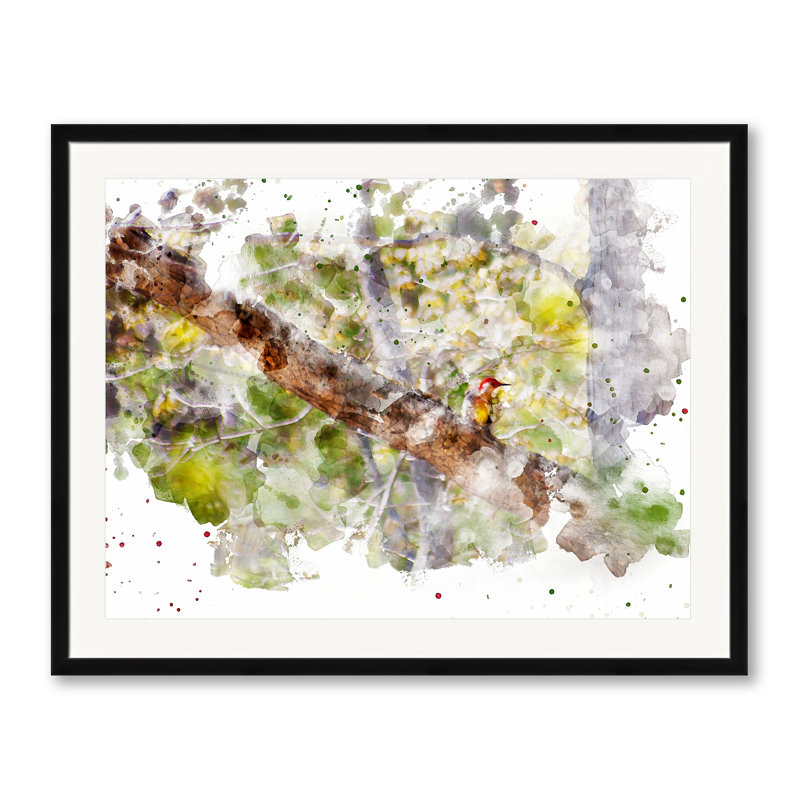 Bird 9867 Print by Chamira Young, Black Framed Paper, 25.25" H x 31.25" W