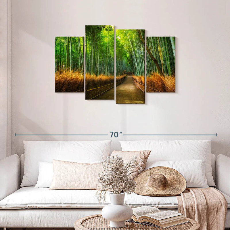 Alvord Arashiyama Bamboo Grove Path, H 27 po x l 43 po