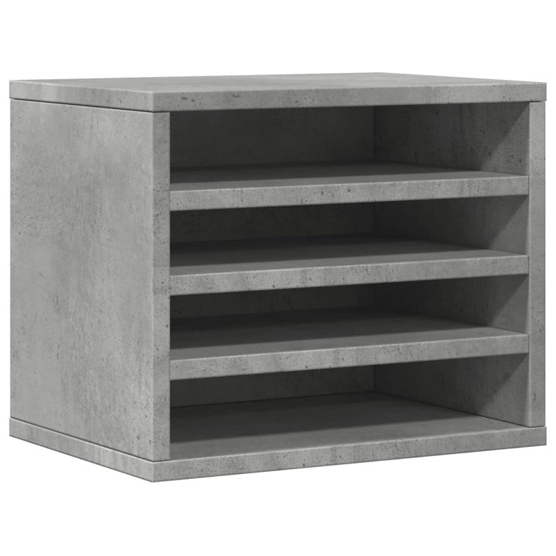  Desk Organiser 36X26x29.5 Cm Engineered Wood, Concrete Grey
