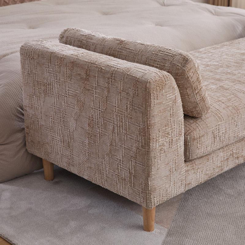 Banc de bout moderne rembourré, Blé