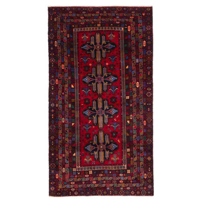 Teimani Red Rug 4'2" x 6'4"