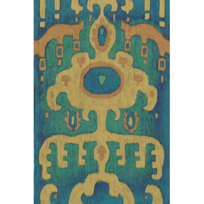 Sunset Ikat I - Wrapped Canvas Painting