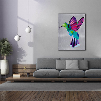 "Hummingbird" par Artpoptart, art mural sur toile par Artpoptart