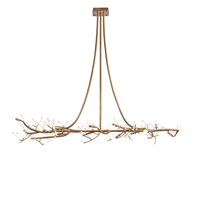12 - Light Dimmable Modern Linear Chandelier