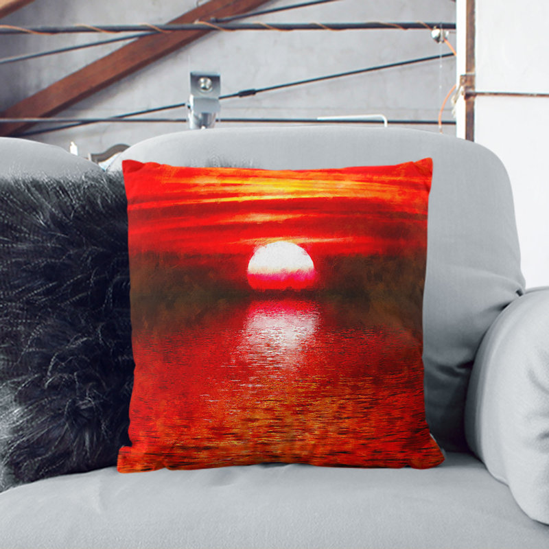 Square Throw Cushion, White, 40cm H x 40cm W x 15cm D