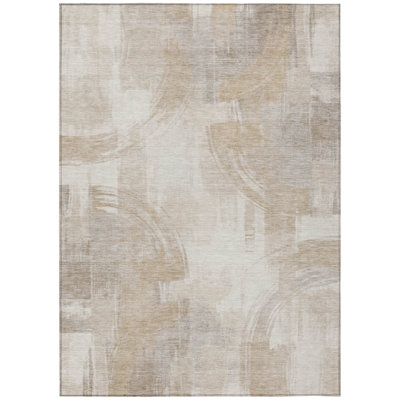 Machine Washable Indoor/Outdoor Chantille ACN2948 Abstract Rug