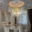 Lustre rond en cristal 12 lumières