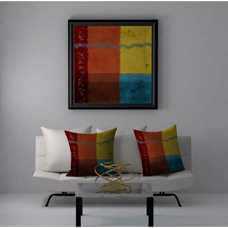 Housse de coussin carrée à losanges prix, H 24 po x l 24 po