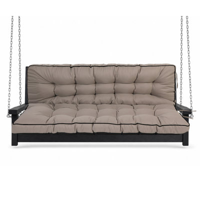 Porch Swing Replacement Seat Cushions, 2-3 Seater Bench Cushions for Outdoor Furnitur with Backrest