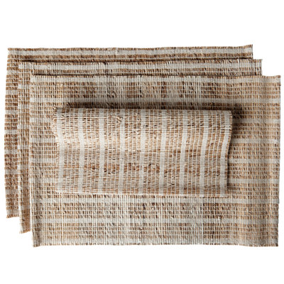 Plant Fiber Plaid Rectangle Placemat
