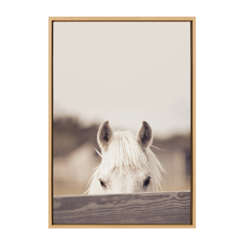 «Equine» par Robert Cadloff, reproduction d'art sur toile encadrée, H 33 po x l 23 po x P 1,62 po