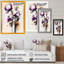 Fleur d'orchidée rose sur fond abstrait I - impression sur toile-347192345-347192346