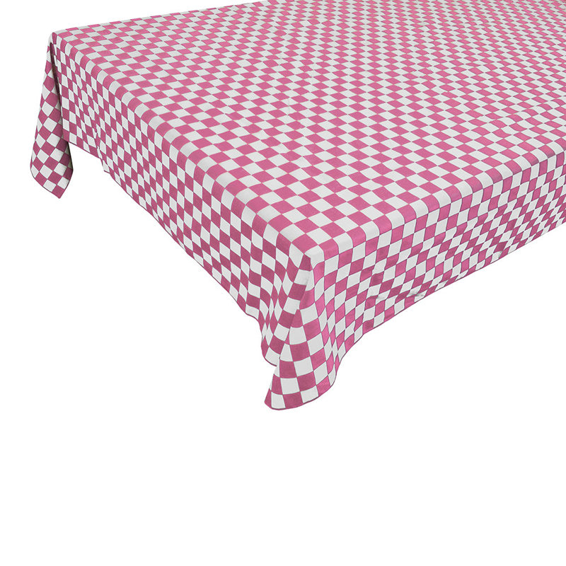 Nappes à carreaux, Rose, L 72 po x P 58 po