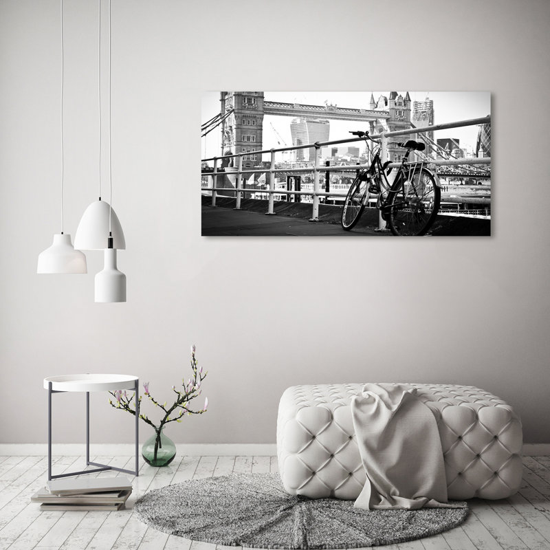 Bike In London - Wrapped Canvas Print