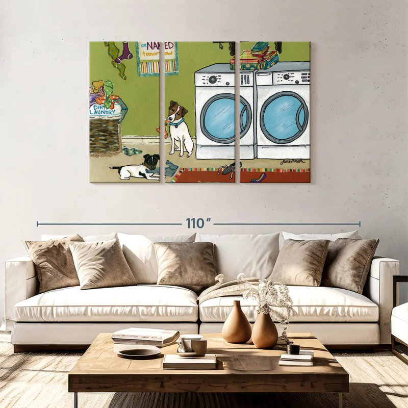 Brampt Jack Russell Trouble, 48" H x 74" W