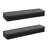 Wooden Ribbed Two-Piece Shelf Set