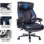 Chaise de bureau ergonomique avec accoudoirs