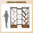 6-Tier Industrial Tree Bookshelf, Triple Column Wooden Large Bookcase with 24 Open Display Shelves, Tall Standing Tree Shelf Storage Rack-1689084238