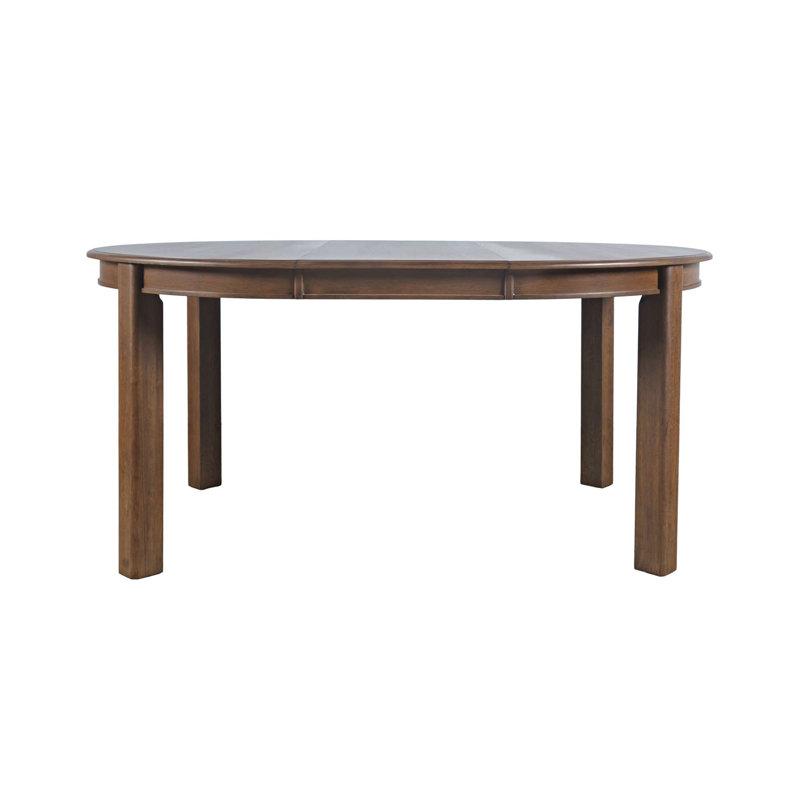 Pritchard Modern Transitional 65 Inch Round to Oval Extension Dining Table