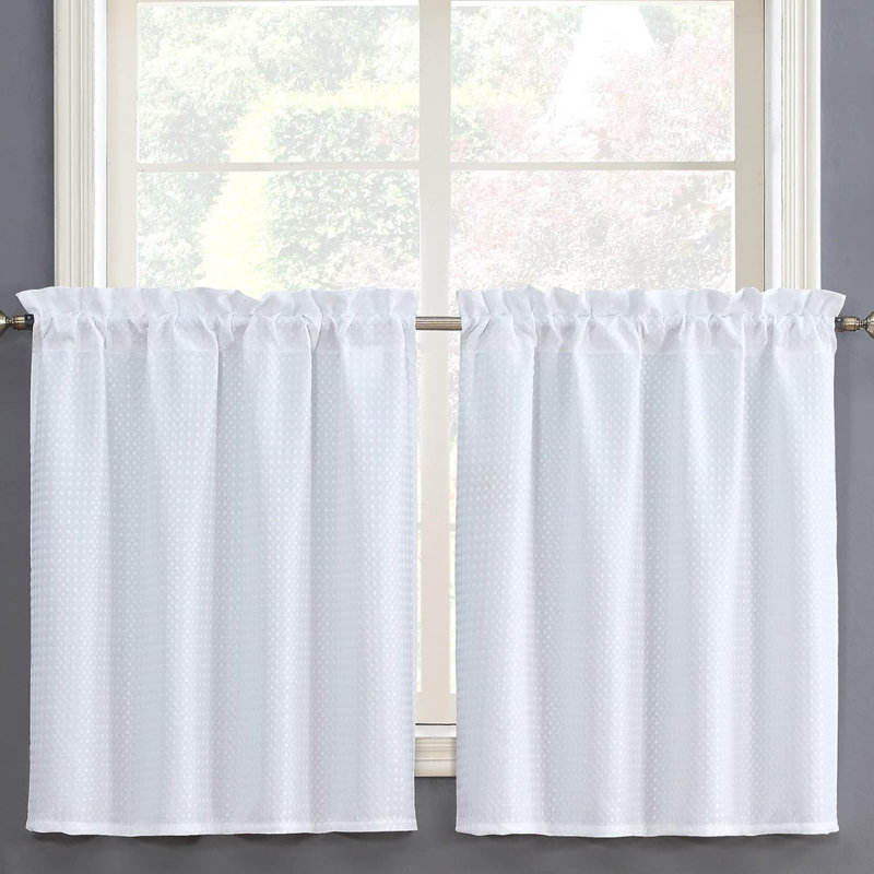 Kesavan Tailored Window Valance, 36" H x 36" W