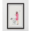 Dog Walking - Single Picture Frame Painting-760792294