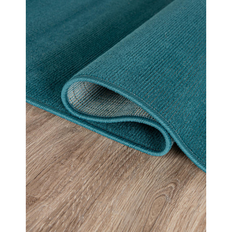 Tapis bleu sarcelle Arzilla, Rectangle 3'1" x 5'3"