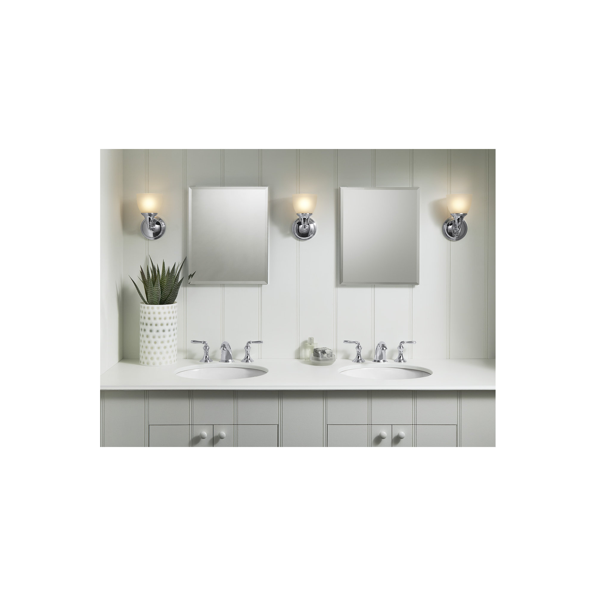 Derring Recessed Frameless Medicine Cabinet with 2 Adjustable Shelves and Interior Mirror