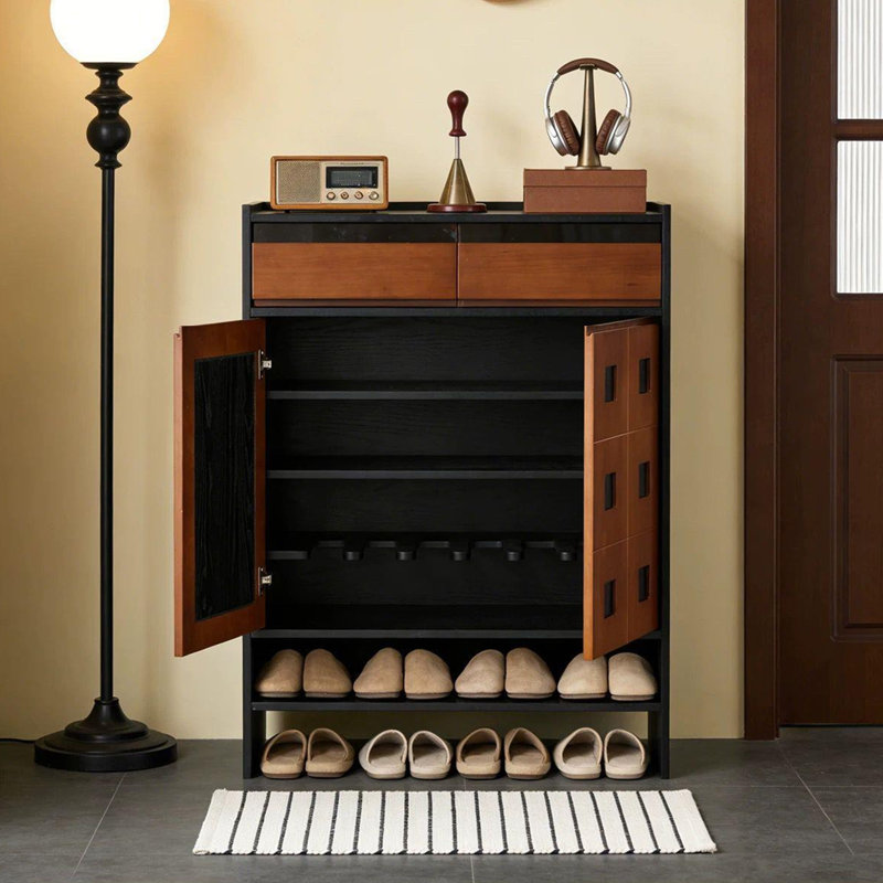 Antique Style Small Shoe Storage Cabinet