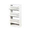 Armoire de salle de bain autoportante Vinzenz, armoire blanche, tiroirs Filp